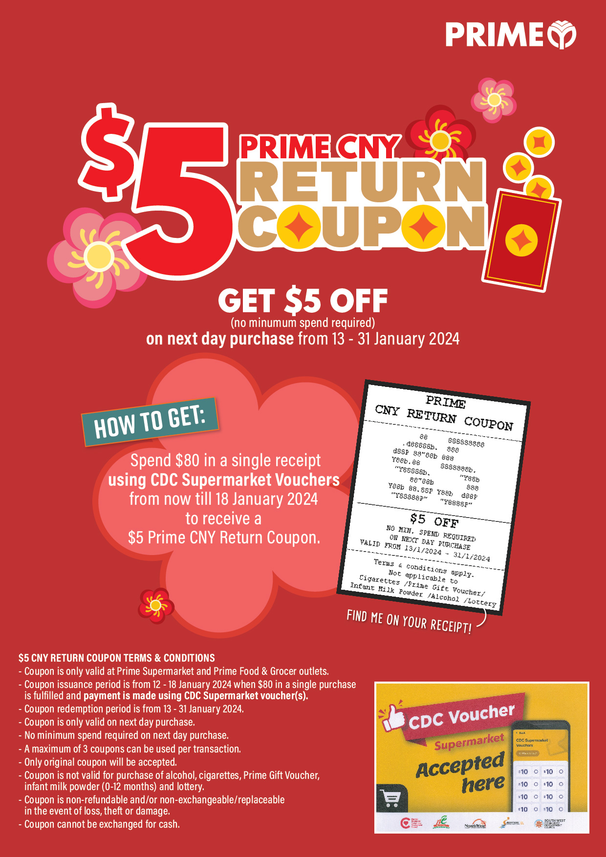 Prime CNY Return Coupon 2024 Prime Supermarket